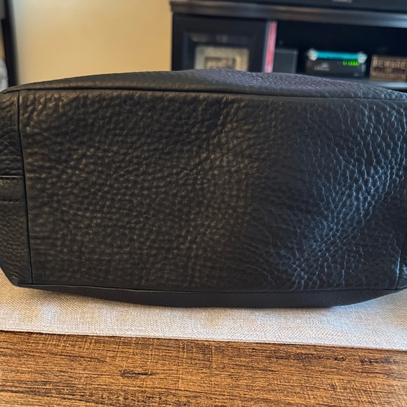 Coach Black Pebbled Leather Hobo Bag - Picture 4 of 8